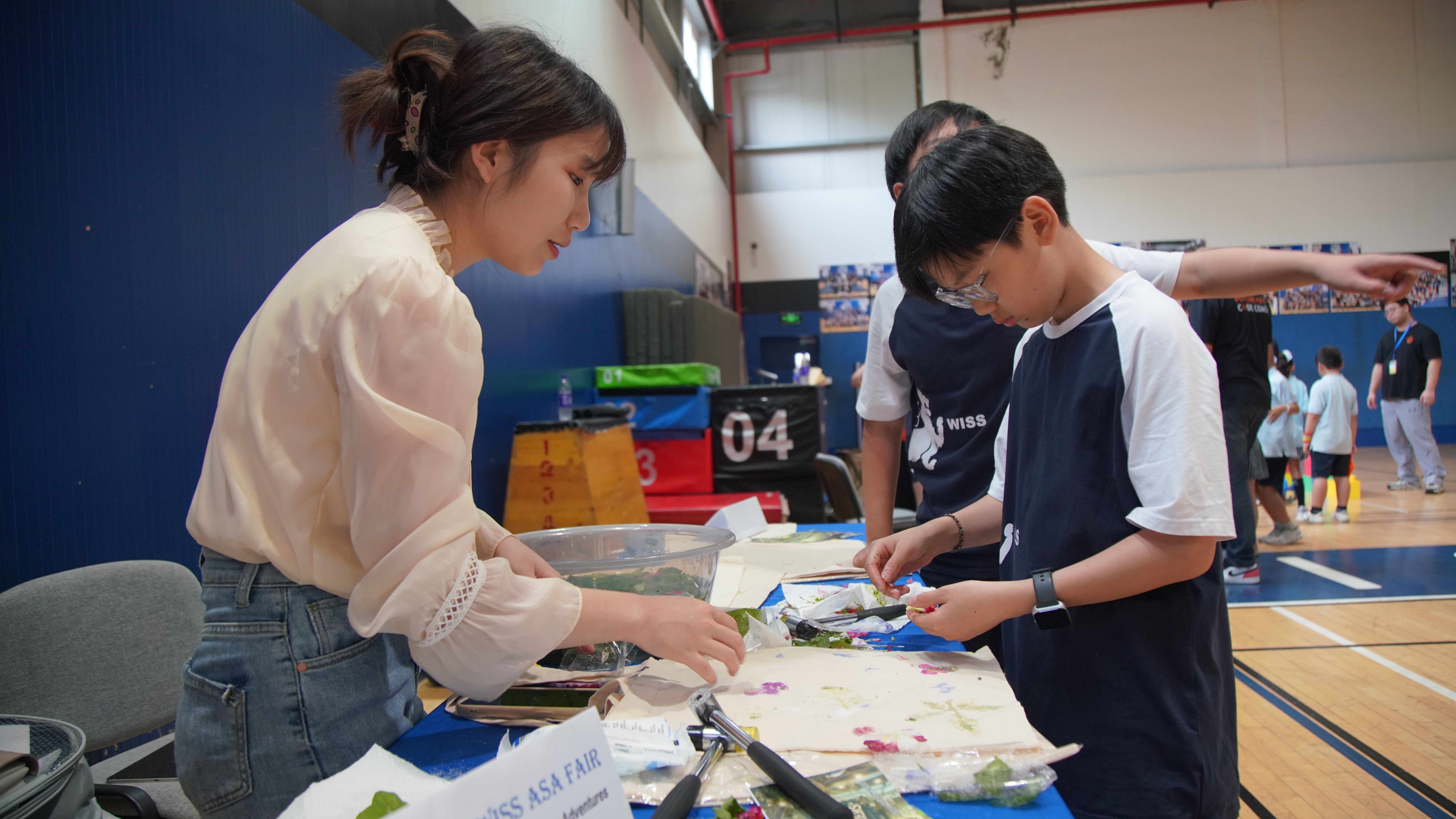 WISS students taking part in afternoon activities