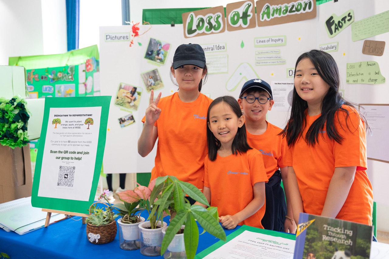 WISS students at the PYP Exhibition